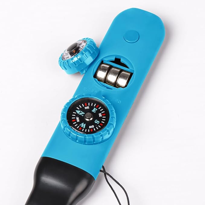 Multifunctional Survival Emergency Whistle for Kids with Compass Hiking Survival, Thermometer & Neck Lanyard | Emergency Safety Gear for Hiking, Camping, Kayaking, Boating, Climbing