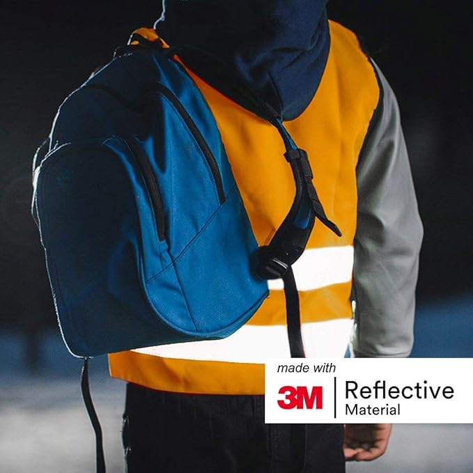 Salzmann Children's High Visibility Vest - Reflective Safety Vest with Zipper - Made with 3M Reflective Material