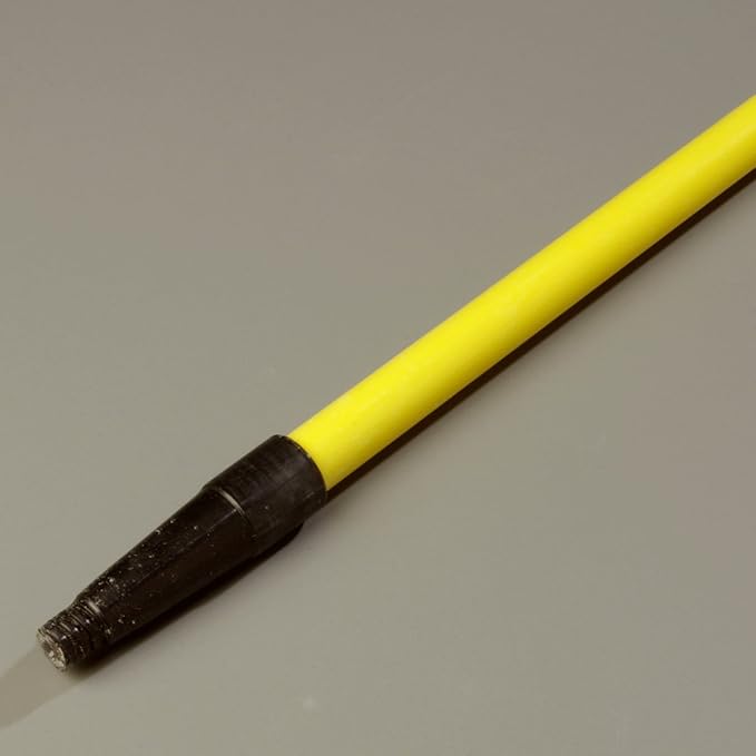 SPARTA 4022004 Spectrum Fiberglass Broom Handle, Mop Handle, Replacement Handle With Acme Threaded Tip For Commercial Cleaning, 60 Inches, Yellow, (Pack of 12)