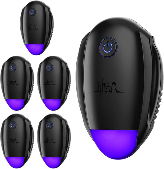 Upgraded Ultrasonic Repeller,Indoor Ultrasonic Repellent, Electronic Plug in Pest Control for Bugs,Mosquito,Roach, Ant, Rodent, Mouse, Spider Repellent for House, Warehouse, Garage (Black)