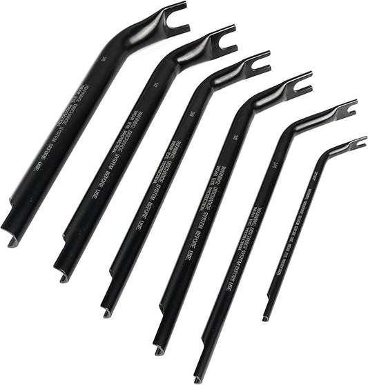 5PCS Air Line Disconnect Tool Set – Double-Ended Air Brake Line Disconnect Kit for Semi Trucks, Diesel Mechanics, and Heavy-Duty Air Systems (1/8"-5/8")