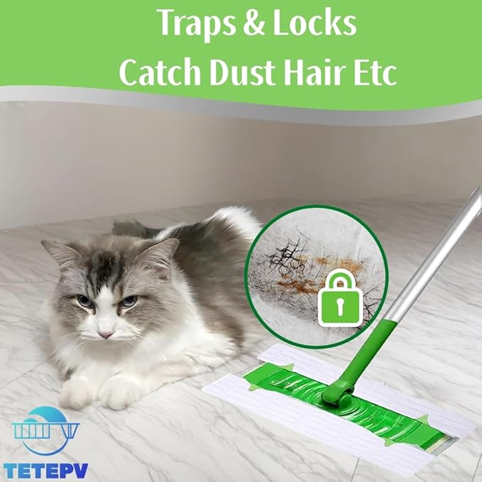 Dry Sweeping Cloths for Swiffer Sweeping Mops, Disposable Dry Refill Mop Pads for Mopping and Cleaning 100 Count