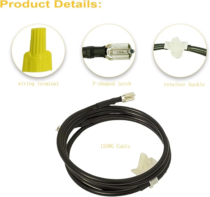WE49X37037 Dryer Heater Wire Repair Kit Fits for GE/Hotpoint Dryers, Replaces part WE49X37037 WE49X32946 PD00084037