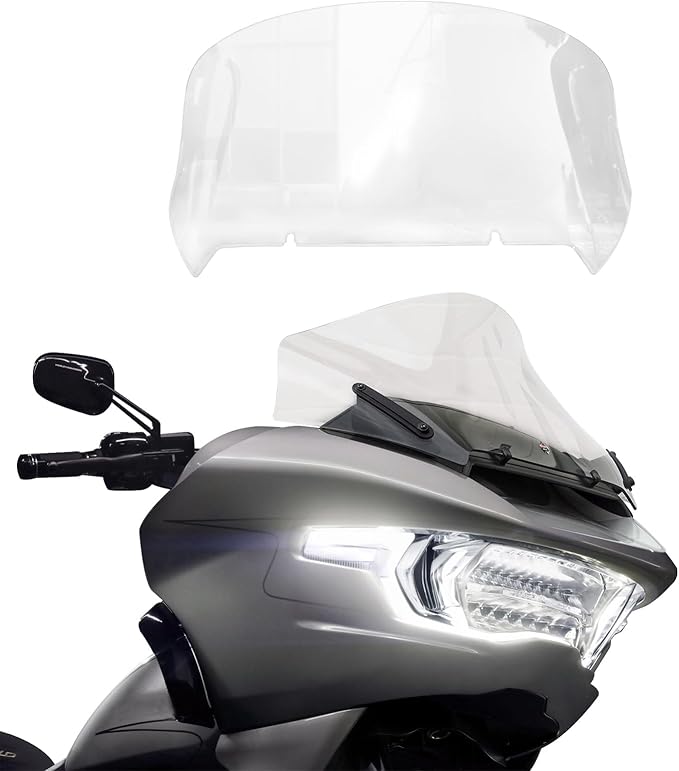 12" Windscreen Windshield Compatible with Harley Road Glide CVO/SE FLTRXSE 2023 2024 FLTRX 2024 CVO ST FLTRXSTSE 2024,Clear