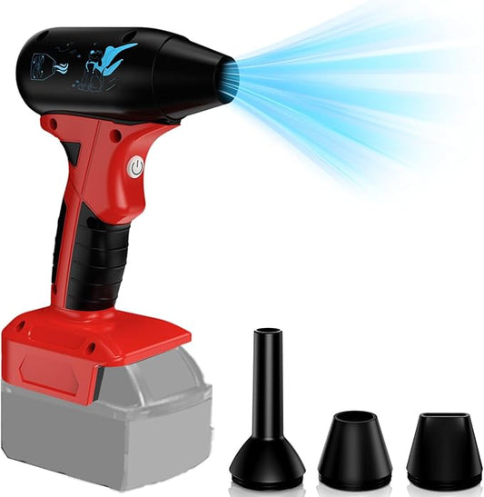 Jet Dry Blower for Milwaukee M-18 18V Battery,130000RPM Electric Air Duster, Jet Fan Blower for Computer Key Board Cleaning,Car Drying,Camping,Outdoors(No Battery)