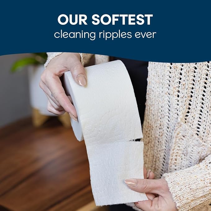 Cottonelle Ultra Comfort Toilet Paper with Cushiony CleaningRipples Texture, 32 Family Mega Rolls = 144 Regular Rolls (8 Packs of 4)