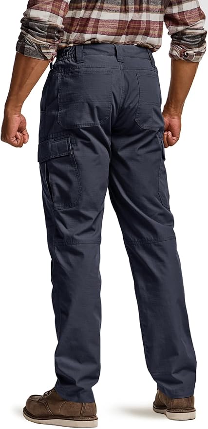 CQR Men's Winter Tactical Cargo Pants, Thermal Fleece Lined Outdoor Snow Ski Hiking Work