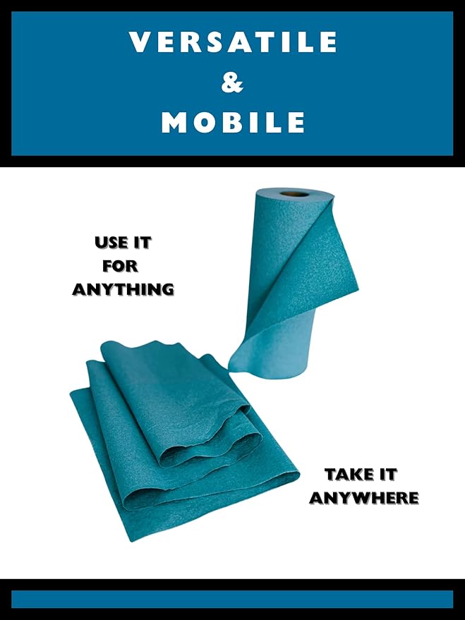 Small Roll Towels, 9x10.5 Inch Sheets, 100 Sheets per Roll, 30 Rolls per Case (Blue)