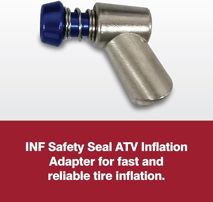 Safety Seal ATV Tire Repair Kit – Ready-to-Use Tubeless Tire Plug Kit with CO₂ Inflator, 6 Self-Vulcanizing 4" Repairs – for ATV, UTV, Quad & Motorcycle Tires