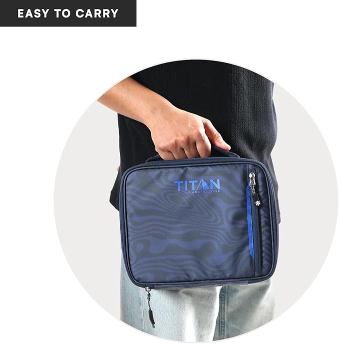 Titan Fridge Cold Lunch Box With 2 350g Ice Walls®, Dark Wave