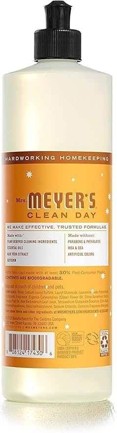 Mrs. MEYER'S CLEAN DAY Variety Dish Soap Scent (Peppermint + Orange Clove + Iowa Pine)