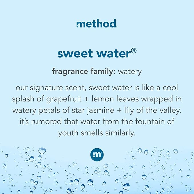 Method Foaming Hand Soap, Sweet Water, Paraben and Phthalate Free, 10 Fl Oz (Pack of 6)