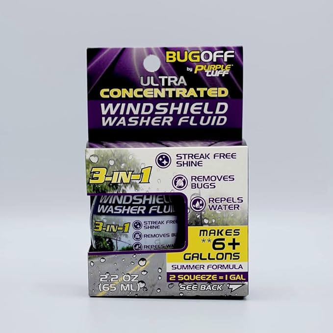 BUGOFF Windshield Washer Fluid Ultra-Concentrated