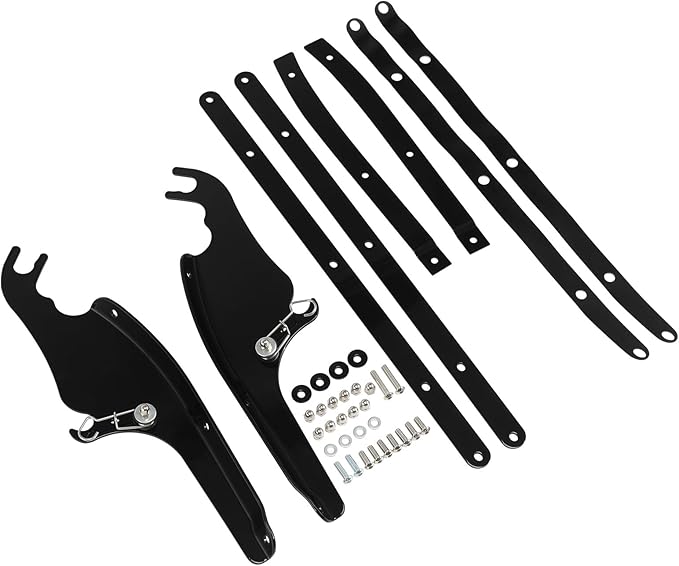 TCMT Windscreen Windshield Mount Bracket Kits Fits For Harley Softail Slim Deluxe Fat Boy Heritage Softail Classic FLS FLSS FLST FLSTC FLSTF FLSTFB FLSTFBS 2000-2017