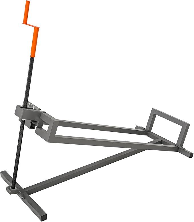 Lawn Mower Lift Jack Heavy Duty Ride on Lawn Mowers & Garden Tractors,Quick 3-Minute Installation Foldable Riding Lawn Tractor Lift with Manual and Power Tool Handles(Grey)