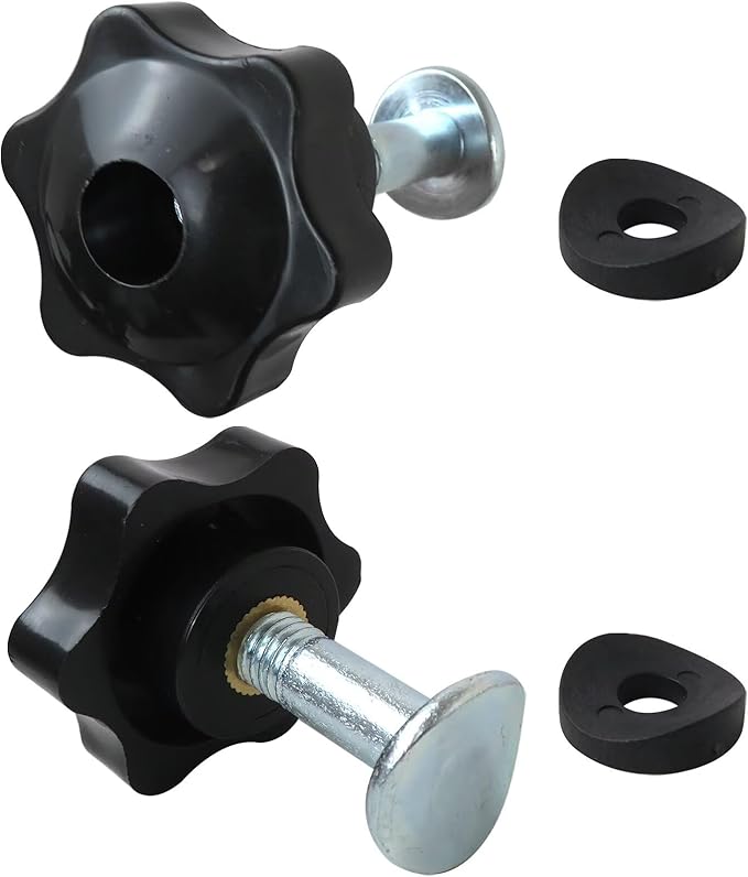 2pcs Lawn Mower Handle Knobs Kit, 2 Screws and 2 Washers Included, for Toro Super Recycler Lawn Mowers, Replaces 106-4161