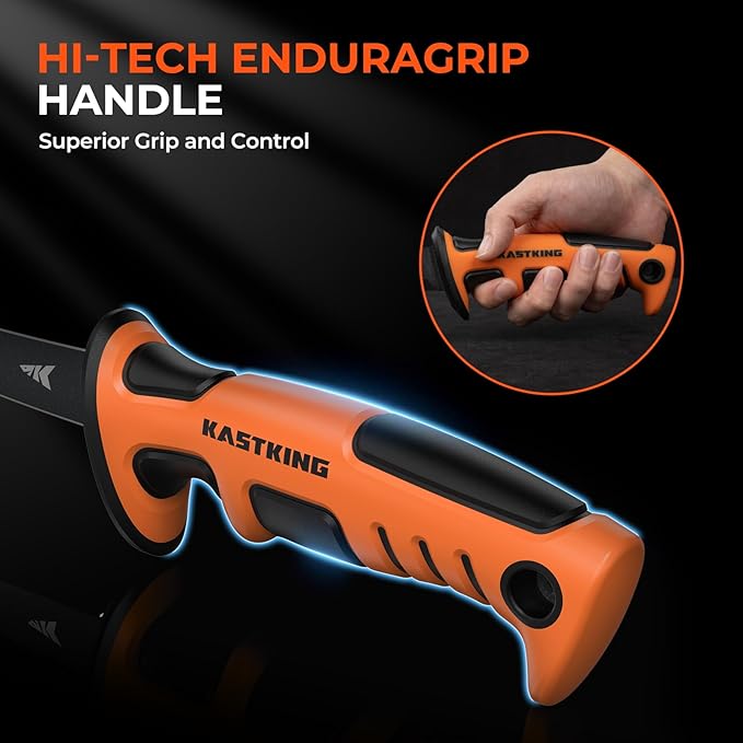 KastKing Ultimate Angler 9" Fillet Knife, Razor Sharp Corrosion-resistant Vanadium Stainless Steel Blade, Fishing Knife Includes Sheath with Sharpener & Line Cutter, EnduraGrip Ergonomic Handle