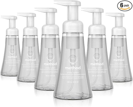 Method Foaming Hand Soap, Sweet Water, Paraben and Phthalate Free, 10 Fl Oz (Pack of 6)