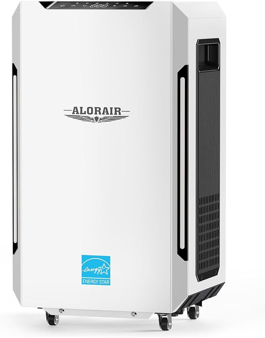 ALORAIR Energy Star Most Efficient Commercial-Grade Dehumidifier with Pump & Drain Hose Whole-House Dehumidifier for Basement, Home, Bathroom, Bedroom, Garage, Warehouse, Industrial 5-Year Warranty