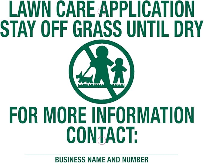 Lawn Treatment Application Stakes & ILLINOIS Signs (Premium Style Stakes / 1,000 pc. Pack)