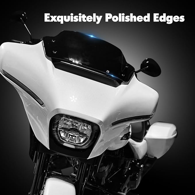 7" Black Windscreen Windshield Compatible with Harley Davidson Tuoring CVO Street Glide FLHXSE 2023 2024 FLHX/I 2024 for 2023 2024 Street Glide Accessories