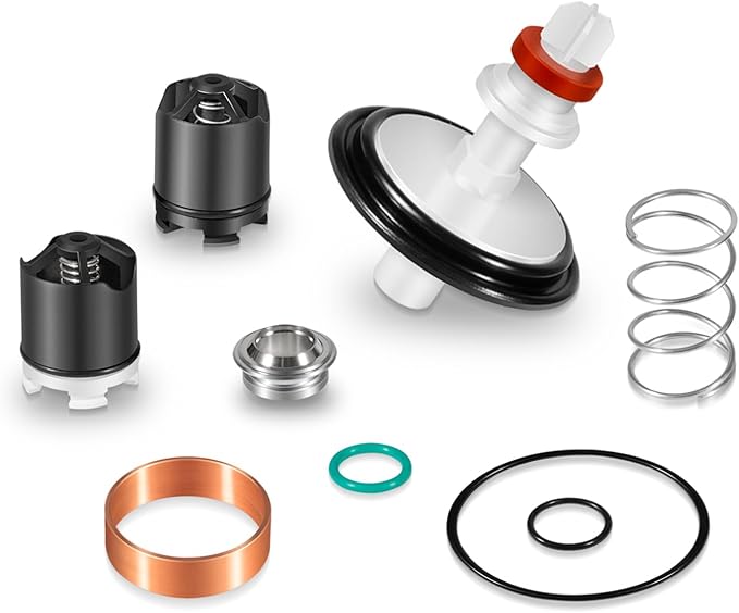 0887298 Total Repair Kit, Includes First and Second Check Assemblies, for Watts 1/4-1/2" LF009, 009 Replace for RK 009-T 1/4"-1/2" Reduced Pressure Zone Total Repair Kit