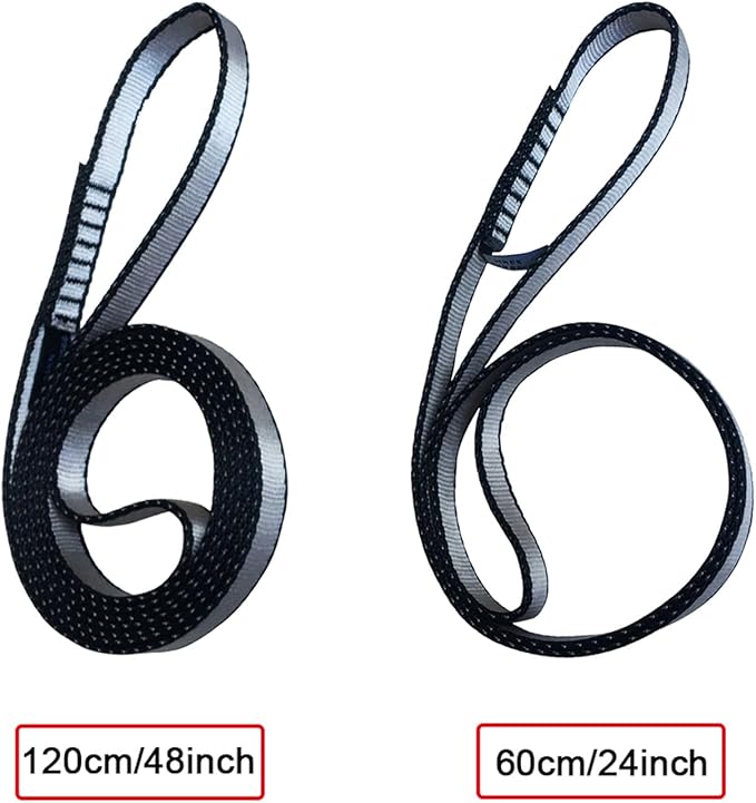 FOSER 18mm Nylon Climbing Sling Runner, 23KN Nylon Rope,Apply to Rock Climbing, Mountaineering, Hiking, Downhill, Emergency Equipment, etc