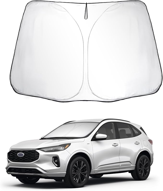 SKTU 2020-2025 2026 Escape Front Windshield Sunshade for 2020 2021 2022 2023 2024 2025 2026 Ford Escape Windshield Sunshade Foldable for Blocks UV Rays and Blocks Heat and Sun Keeps Vehicle Cool