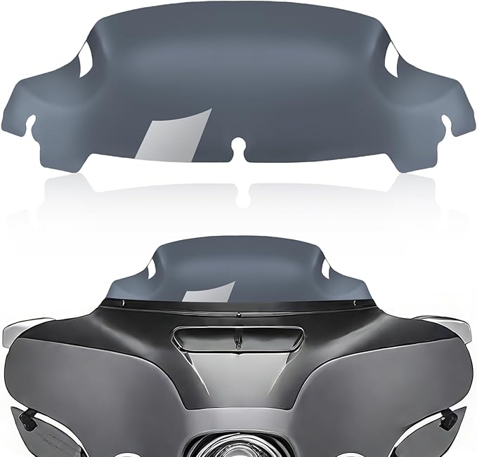 Windshield 7" Motorcycle Wave Windscreen 2014-2023 Fit For Harley Davidson Touring Street Glide Electra Glide Ultra Limited Tri Glide Flht Flhx Flhtk Flhtc Flhtcu, Smoke