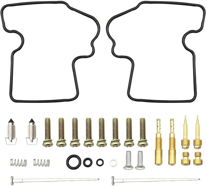 XQSMWF 2 Pack Motorcycle Carb Rebuild Kit Carburetor Repair Kit Compatible with Kawasaki Brute Force 750 KVF750A KVF750B KVF750C KVF750D 4x4i 2005 2006 2007 Replace 03-119