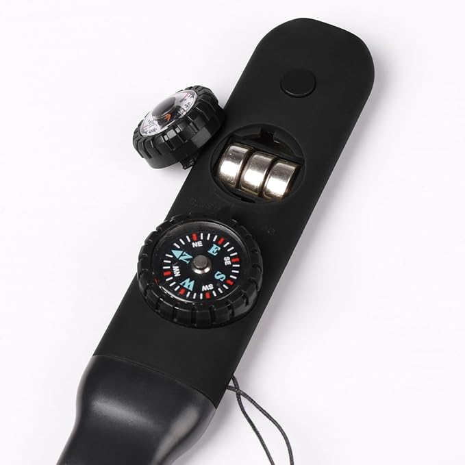 Multifunctional Survival Emergency Whistle for Kids with Compass Hiking Survival, Thermometer & Neck Lanyard | Emergency Safety Gear for Hiking, Camping, Kayaking, Boating, Climbing