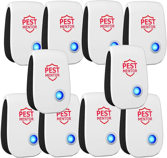 Ultrasonic Pest Control Repelle 10 Packr, Mouse Traps Indoor for Home Mosquito Repellent Electronic Pest Repellent Plug in Cockroaches, Mice, Spiders, Ants, Bugs for House Kitchen Garage