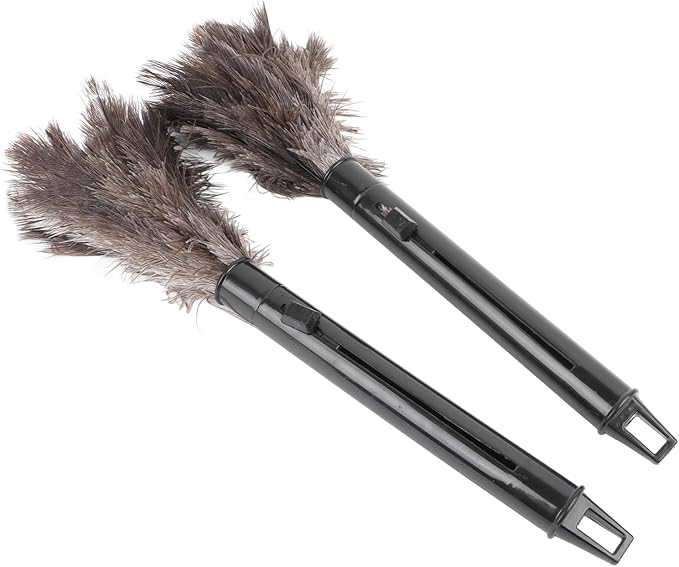 Keenso Adjustable Long Handle Retractable Dusting Brush for Quick Dust Removal, Home Office, Hotel, Pack of 2