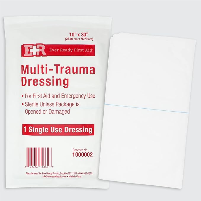 Ever Ready First Aid Multi-Trauma Dressing 10"x30" 10 Count