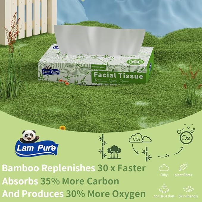 tissues 80 Tissues per Box,3-Ply tissue paper facial tissue 3 boxes of bulk facial tissues Applicable to Dining room bedroom