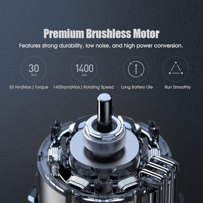 Xiaomi 12V Max Brushless Cordless Drill, 30nm Powerful Torque, 30-speed Precision Control, 3 Operating Modes, Smart Display, Gray