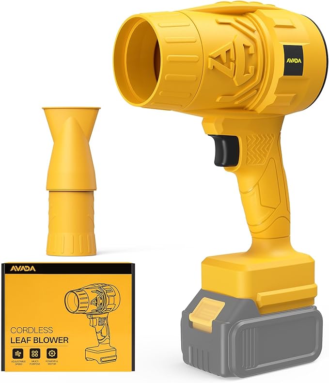 Electric Leaf Blower Cordless for Dewalt 20V Max Battery, Handheld Leaf Blowers for Lawn Care, Blowing Leaves ＆ Dust, Turbo Jet Blower Car Dryer, Battery Powered Mini Leaf Blower(Battery Not Included)
