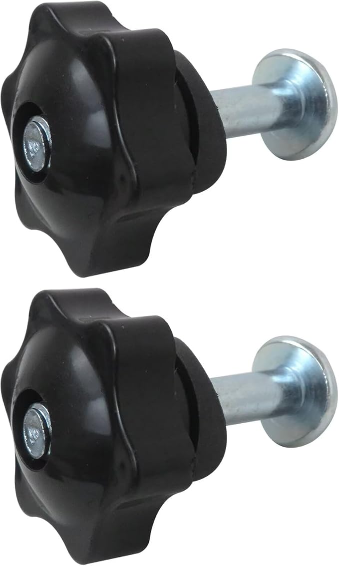 2pcs Lawn Mower Handle Knobs Kit, 2 Screws and 2 Washers Included, for Toro Super Recycler Lawn Mowers, Replaces 106-4161