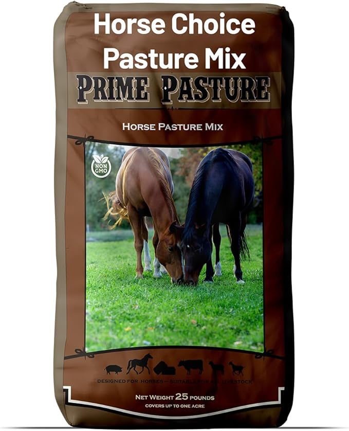 Outsidepride Horse Choice Pasture & Livestock Grass Seed Mix - 50 Lbs Perennial, Drought Tolerant, Cold Hardy, & High Yield Lawn Grass Seeds for Grazing, Hay, Silage, & Greenchop