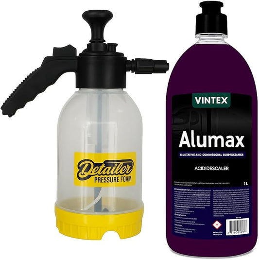 Detailer Pressure Foam Sprayer 2L + Aluminum Cleaner 1.5 LITERS