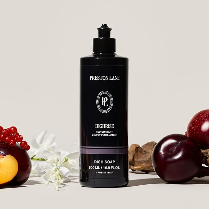 Preston Lane Dish Soap, Clean Ingredients, Tough on Grease & Residue, Safe for People & Pets