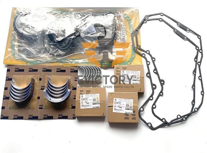 for Cummins B3.3 Rebuild Overhaul kit + Piston + Ring Set + Full Gasket kit + Engine Big Small Bearing