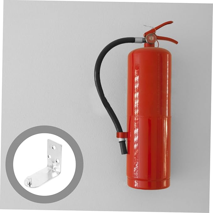 LIFKOME 10pcs Fire Extinguisher Mount Brackets Iron Wall Holder for Extinguishers Support Fire Safety Home Essentials