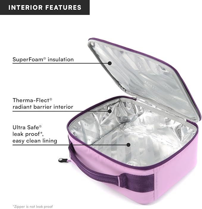 Titan Fridge Cold Lunch Box With 2 350g Ice Walls®, Lavender