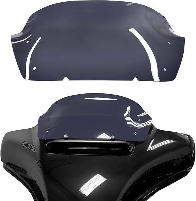 10" Windscreen Windshield Compatible with Harley Davidson Tuoring CVO Street Glide FLHXSE 2023 2024 FLHX/I 2024 for 2023 2024 Street Glide Accessories,Smoke