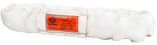 Power Lift PL6x3' White Polyester Round Sling (16,800 lb. Vertical Capacity)| Various Sizes in Listing | Kennedy Wire Rope & Sling Co. | Proudly Manufactured in The USA