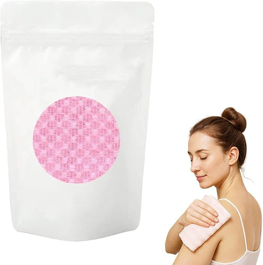2026 New Exfoliating Shower Towel, Premium Scrub Wash Cloth for Body Face, Exfoliating Towel for Shower Travel Friendly, Quick Drying Durable and Gentle for Sensitive Skin (Pink)