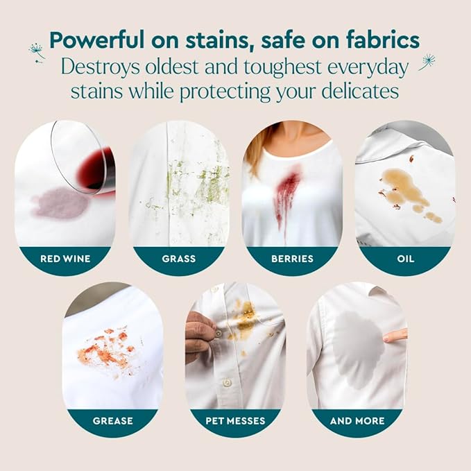 Puracy Stain Remover, Natural Travel and Laundry Stain Cleaner for Clothes, Baby Essentials, Kids Stains, Oil and Fabric Spot Cleaner, Unscented (Stain Remover Spray, 4 fl oz, 2 Pack)