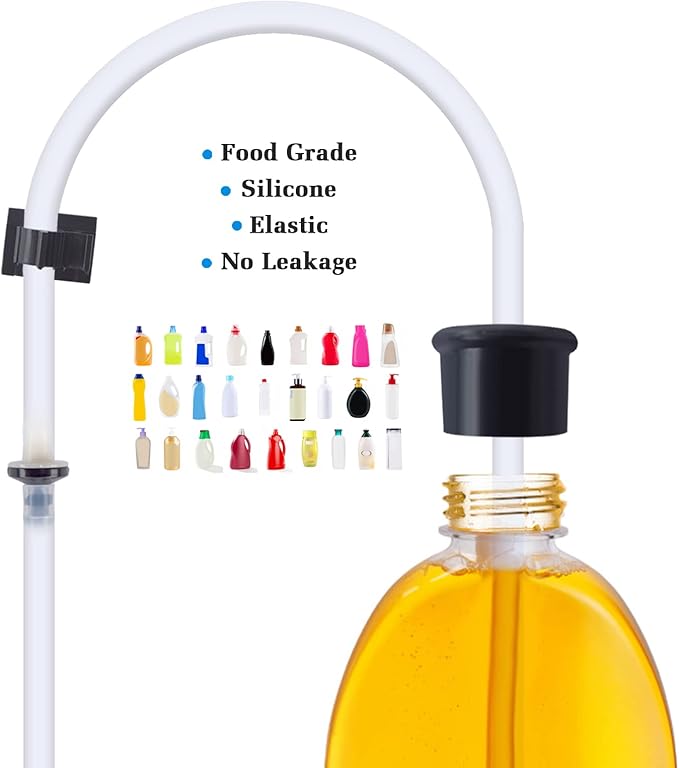 Soap Dispenser for Kitchen Sink and Extension Tube Kit, Stainless Steel SoapDispenser with 47 Inches Tube Connects Directly to Soap Bottle, Hand and Dish Soap Dispenser Pump （Brushed Nickel）