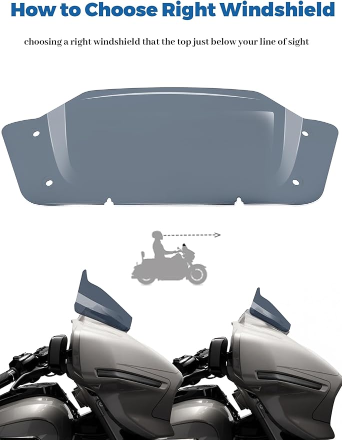 5" Windshield Windscreen Compatible for Harley Davidson CVO Street Glide FLHXSE Street Glide FLHX 2023 2024-Later (Vertical 5", Horizontal 7")